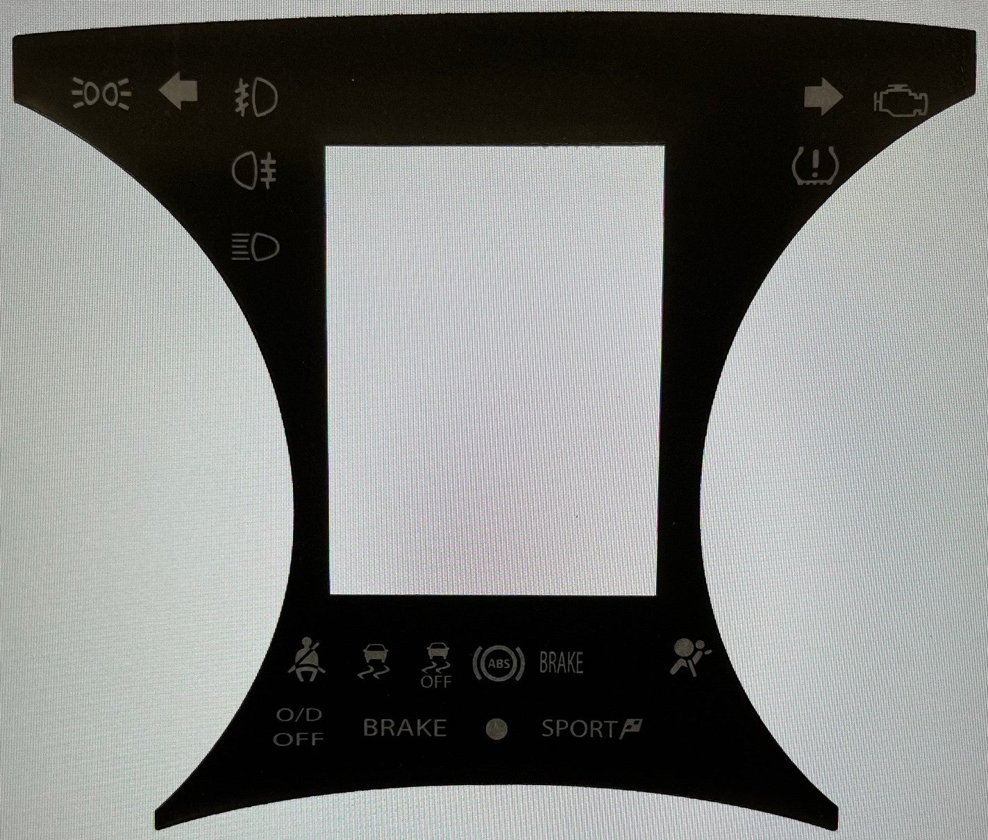 Chrysler 300 Center Plate O/D Off, Brake & Sport Icon 2011-2019 C-3042