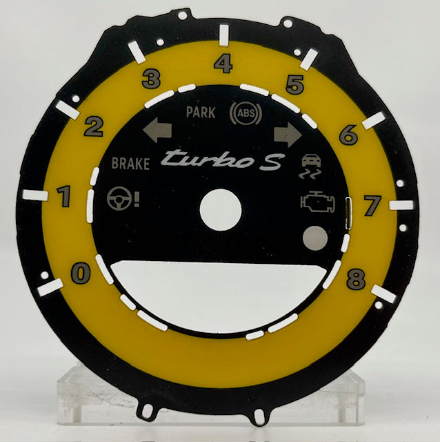 Porsche 911 Turbo S 2022-2024 8 Tach Yellow P-1058
