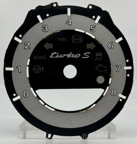 Porsche 911 Turbo S 2022-2024 8 Tach Silver P-1059