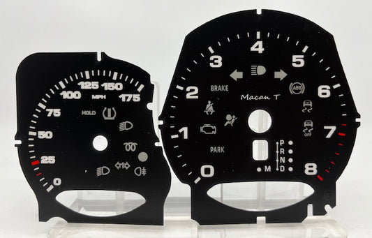 Porsche 911 Macan T Manual Shift 8 Tach & Speedo 2018-2022 P-1050A
