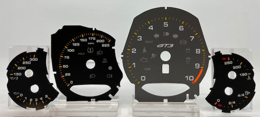 Porsche GT3 Gray No Shift 10 Tach Full Set 2018-2022 P-1055A