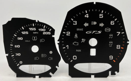 Porsche GTS 9 Tach & 205 MPH 2018-2023 P-1107