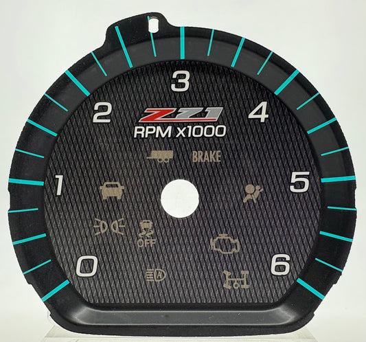 Chevrolet Silverado 2014-2018 Blue Z71 3D Tach Only Gas G-3012