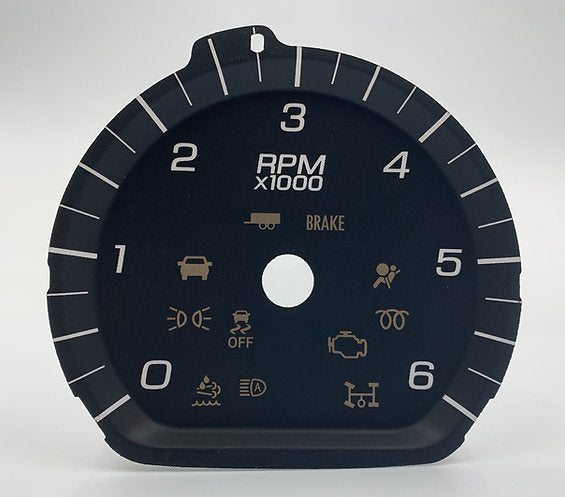 Chevrolet Silverado 2014-2018 3D White 6K Tach Only G-3003