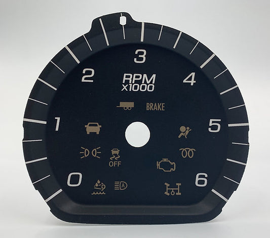 Chevrolet Silverado 2014-2018 3D White 6K Tach Only G-3003