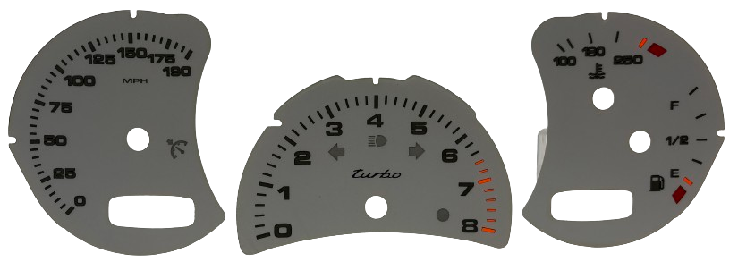 Porsche 911 Turbo Silver Full Set 2000 P-1110